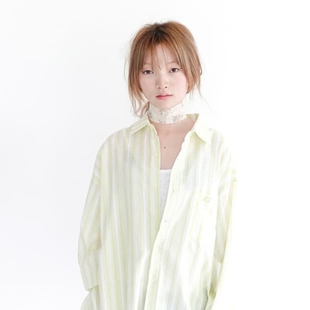 샵페어리 soft stripe casual shirt 