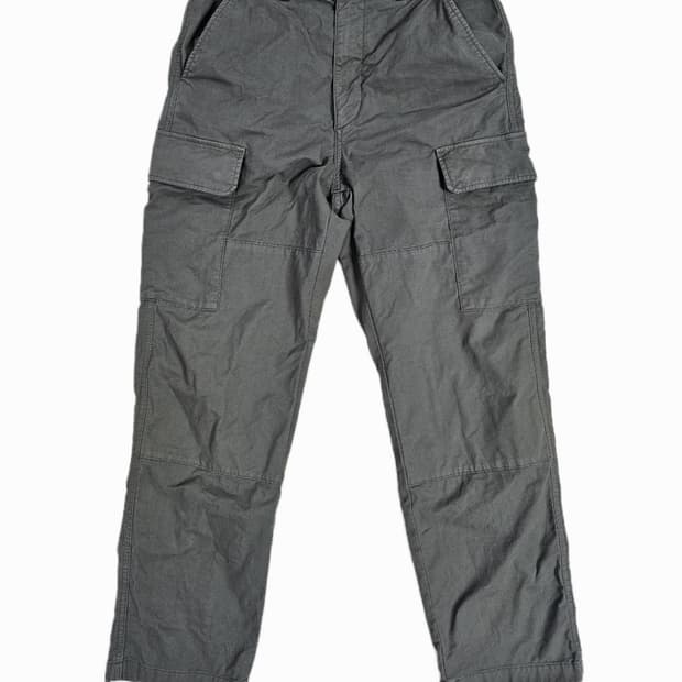 [S] 유니클로 올리브 코튼 스트레치 카고 팬츠