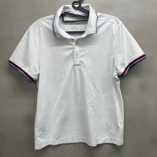 나이키 화이트 폴로 카라티 DRI-FIT