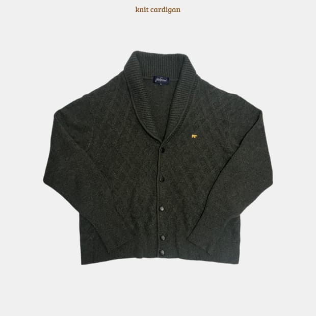 잭니클라우스 숄카라 니트 가디건