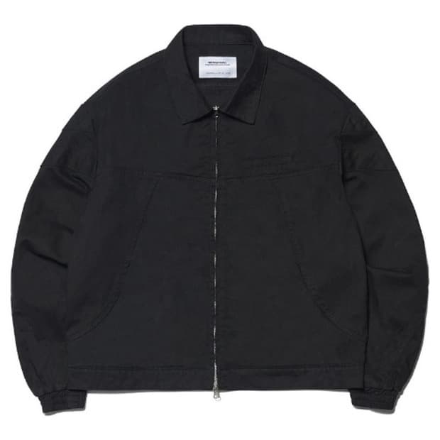 노매뉴얼 V.T Zip Up Jacket Black