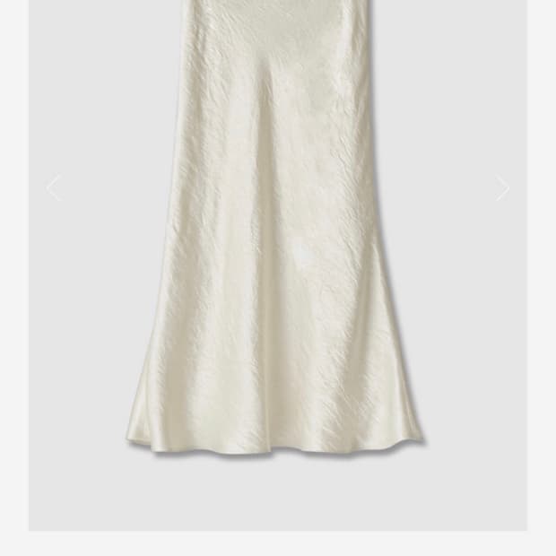 얼바닉30 새틴 스커트 아이보리