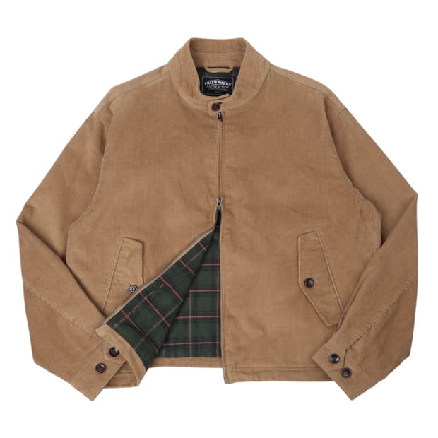 프리즘웍스 코듀로이 해링턴 블루종 자켓