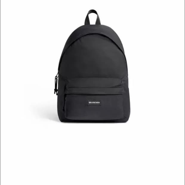 발렌시아가 익스플로러 리버시블 백팩 블랙 베이지