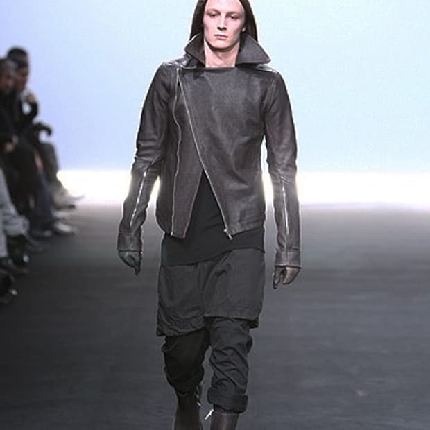 릭오웬스 / 09aw berger 레더자켓 / s