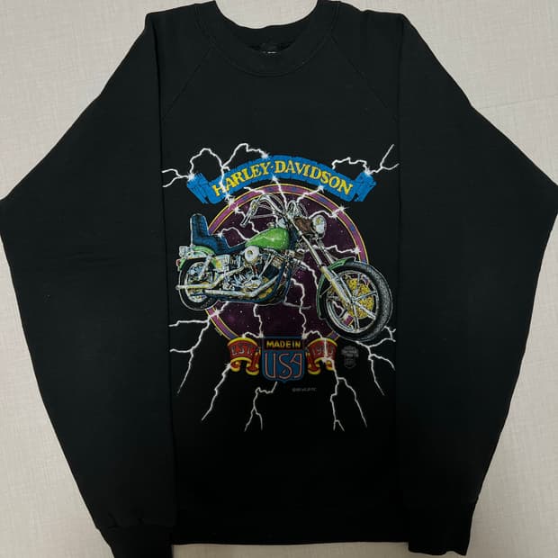 90s  made in usa 할리데이비슨 스웻셔츠