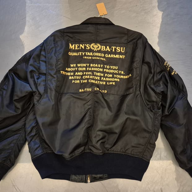 90s MEN'S BAT-SU 리버시블 플라이트 자켓