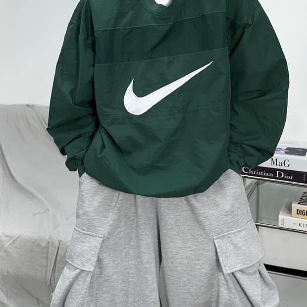 나이키 그린 빅로고 웜업 XL