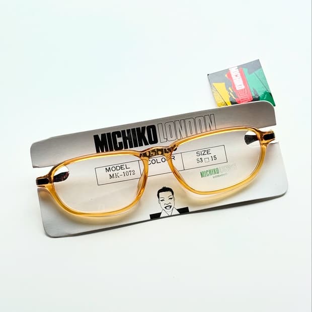 90s 미치코런던 뿔테 스퀘어 빈티지 데드스탁 안경