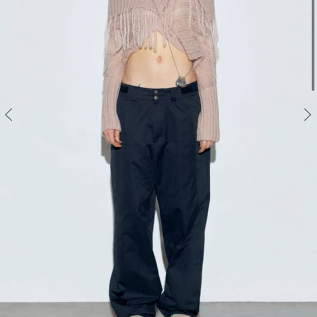 스컬프터 upside down two way sweater salmon