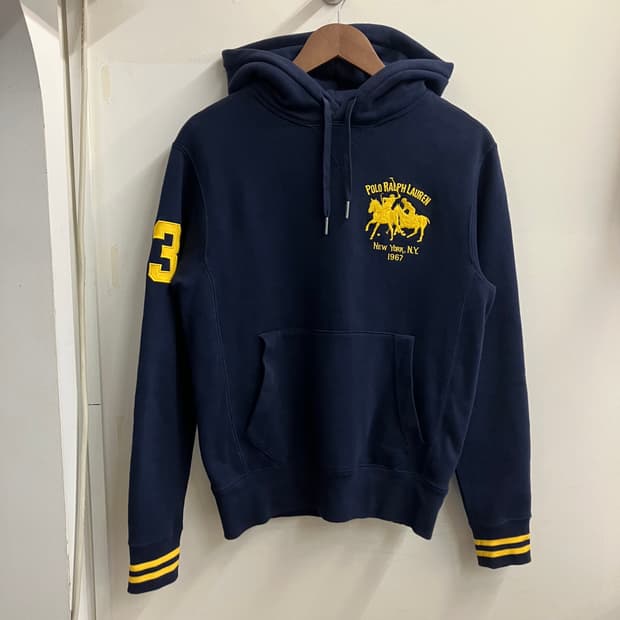 N27 폴로 빅포니 빅로고 후드티
