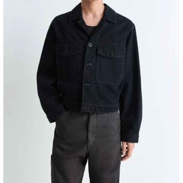 25ss 르메르 트러커 자켓 블랙 