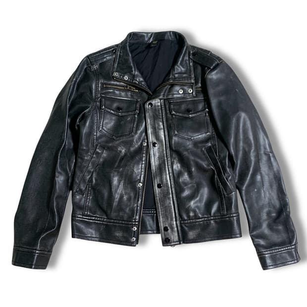 [55] Ventina vintage leather jacket