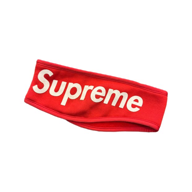 슈프림 헤어밴드/이어플랩