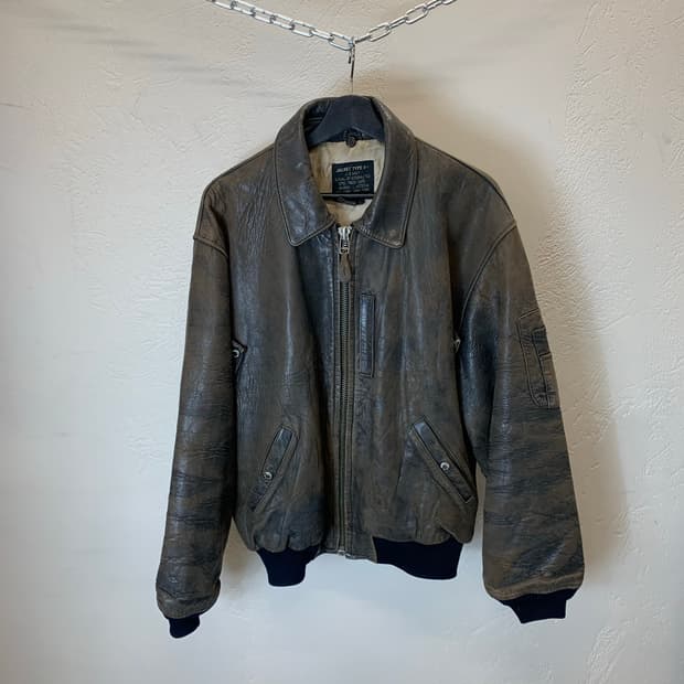 아비렉스 봄버 가죽자켓