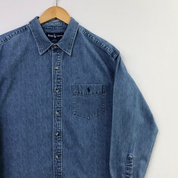 105 폴로 데님 셔츠