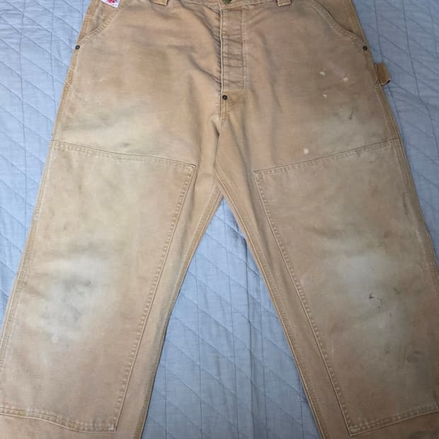 [L] 세인트미카엘 23AW 더블니 워크 팬츠 베이지