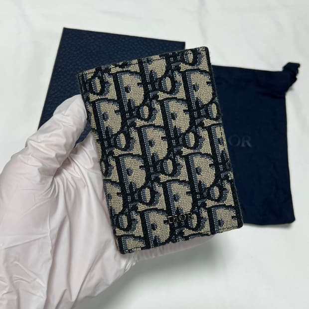 [정품] 신형, 새상품급 / 디올 오블리크 오거나이저 베이지