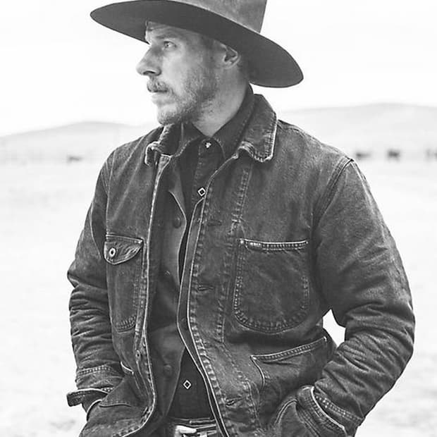 RRL 코듀로이 칼라 데님 자켓