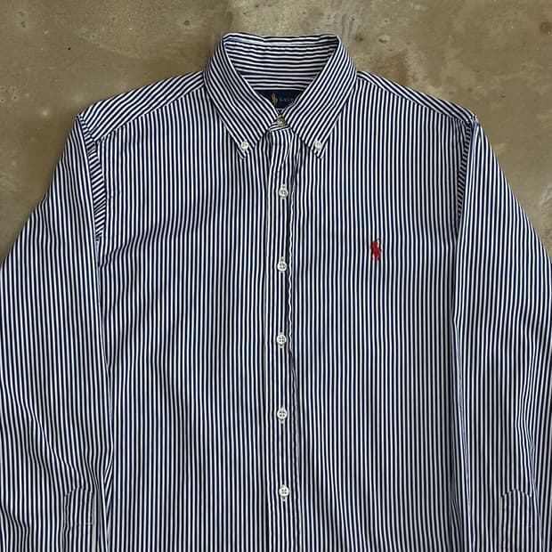 S 폴로랄프로렌 클래식핏 스트라이프 셔츠