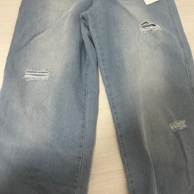 어반타입 와이드 데님 팬츠