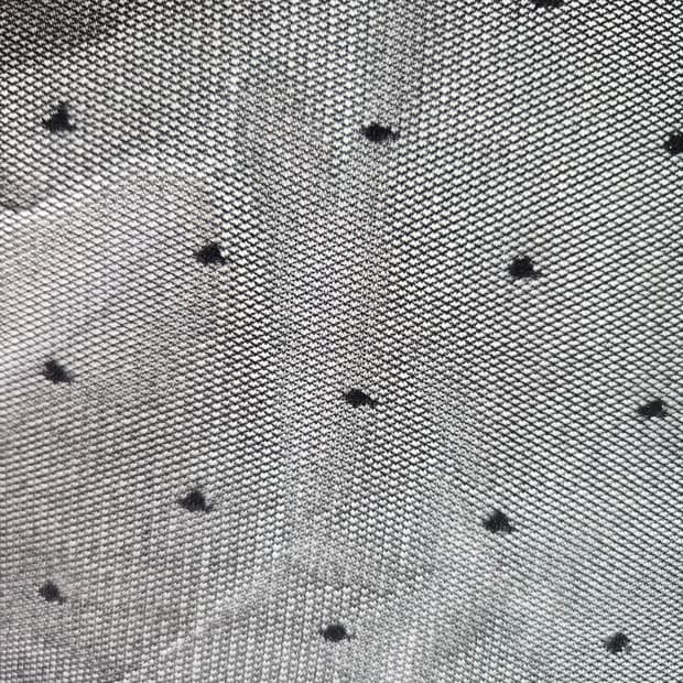 GUNZE Tuche 블랙 도트 시어 팬티스타킹