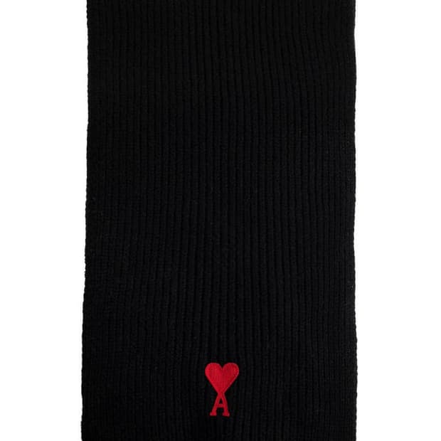 아미 하트 로고 울 머플러 (USF413 018 000)