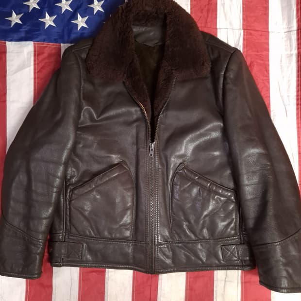 오리지날 70's Sears 레더샵 리얼레더 무스탕