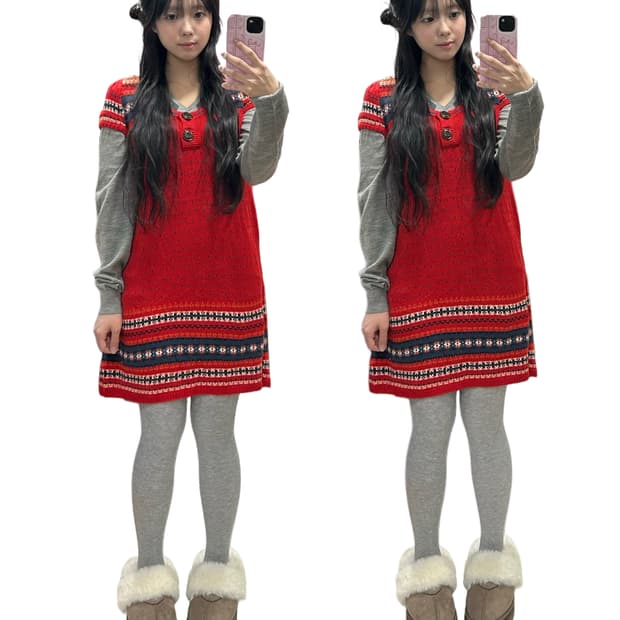 [코디세트] 모리걸 버섯마을의 산딸기 셋업 아오이유우