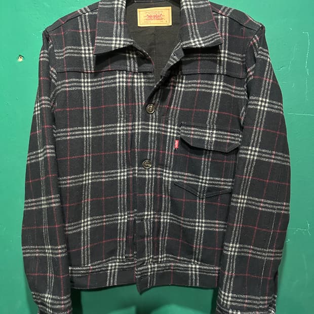 리바이스 1세대 일본판 지쟌 울 트러커자켓M