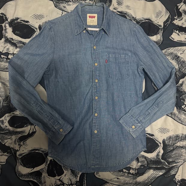 리바이스 데님셔츠 S사이즈