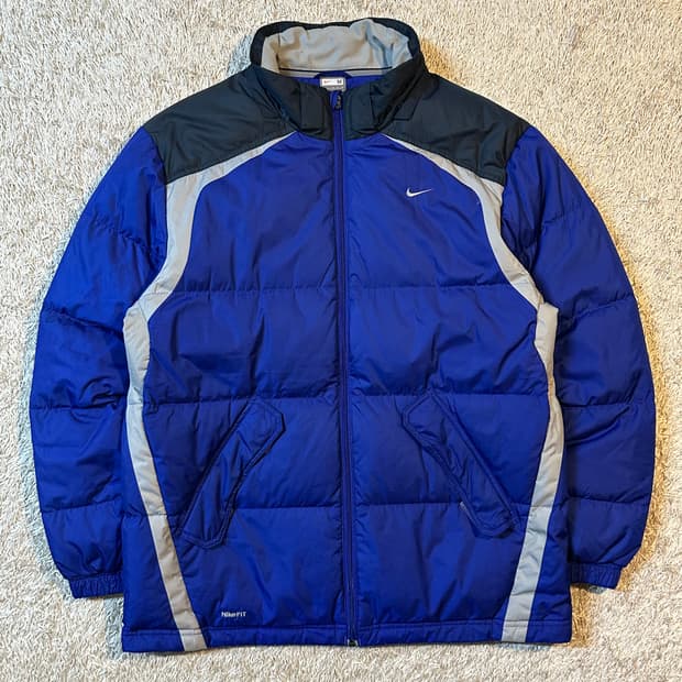 나이키 올드스쿨 스우시 배색 덕다운 푸퍼 패딩