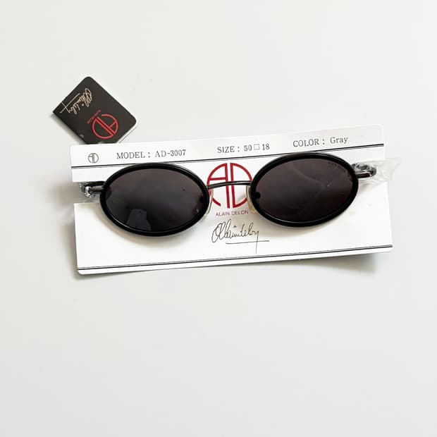 ALAIN DELON 알랭들롱 블랙 오벌 프레임 빈티지 선글라스