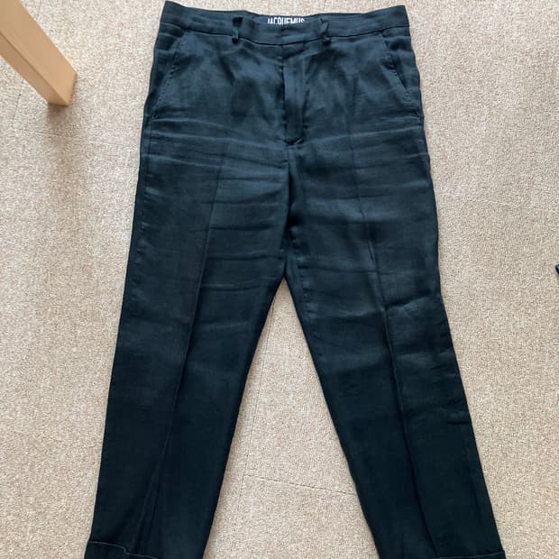 자크뮈스 jacquemus 블랙 슬랙스 팬츠 48