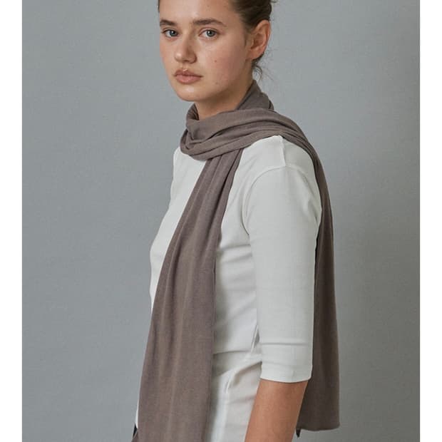 (구해요) 이브세이지 코튼 스카프 브라운 색상 Cotton scarf