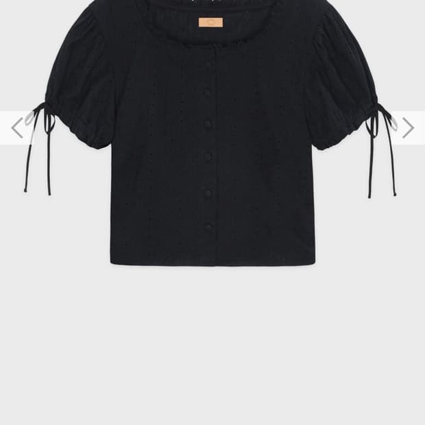 Sinoon Eyelet Blouse (Black) 시눈