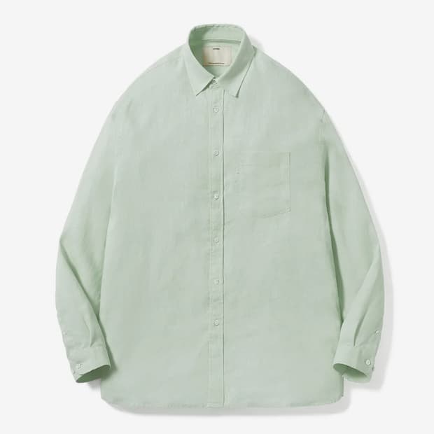 [새상품/2] 포터리 린넨 컴포트 셔츠 라이트 그린 