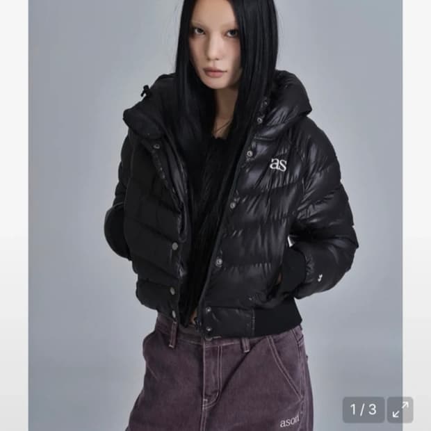 애즈온 숏푸퍼재킷