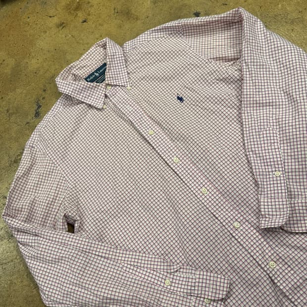 [정품] 폴로 랄프로렌 깅엄 체크 셔츠 b14