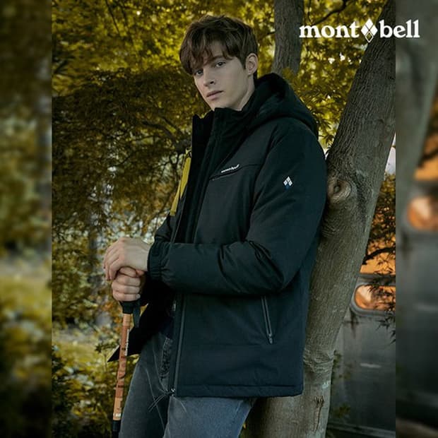 95 ) 몽벨 남성 블랙 패딩 자켓