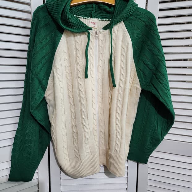 VOOSHOP 니트 후드 집업