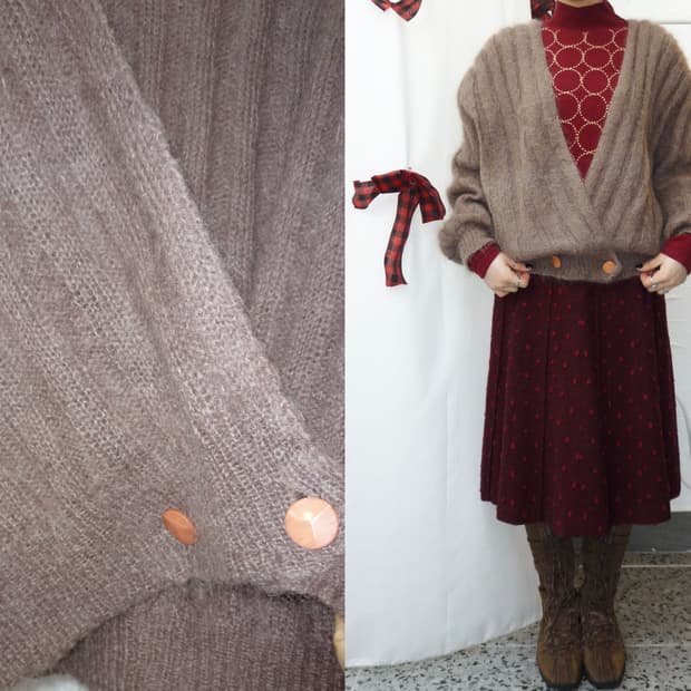 two buttons cozy cardigan