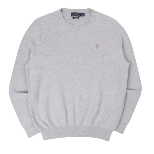 폴로 랄프로렌 피마코튼 라이트 그레이 니트