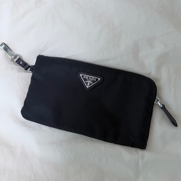 프라다 리나일론 백팩 파우치만