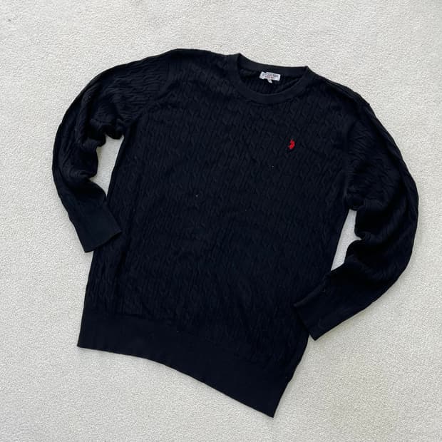 3XL US폴로 케이블 니트 스웨터 0331M