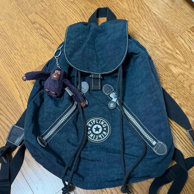 (희귀) 키플링 복조리 다크네이비 백팩