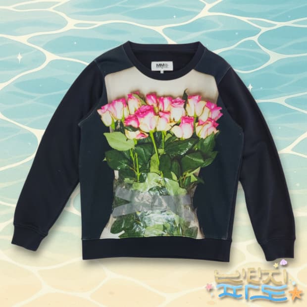 XS 메종 마틴 마르지엘라 로즈 맨투맨