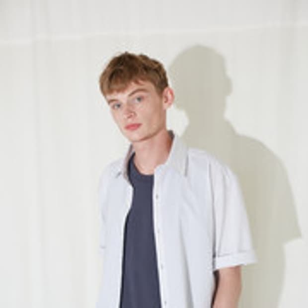 라벨아카이브 롤업 스트라이프 반팔 셔츠 2사이즈