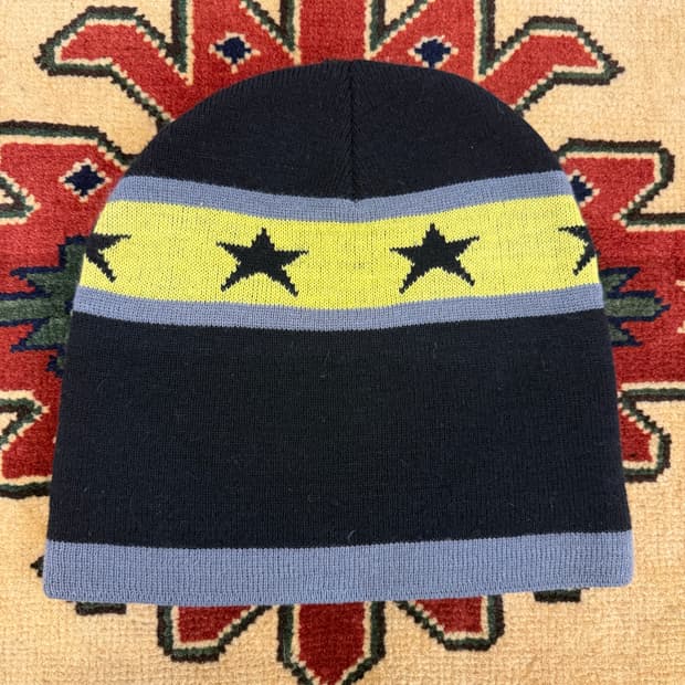 빈티지 스타 배색비니