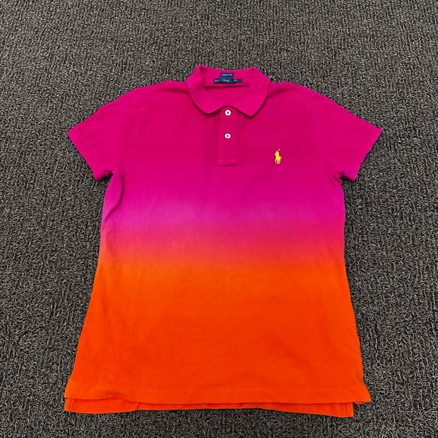 POLO 랄프로렌 여성 슬림핏 카라티 반팔티셔츠 L
